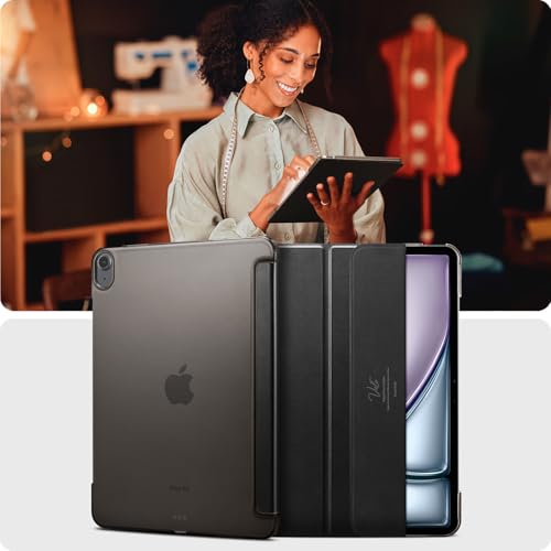 Image of Spigen for iPad Air 13 Inch Case M4 (2026), iPad Air 13 Inch Case M3 /M2 (2025 /2024), Smart Fold, Liquid Air Folio, Protective Tri-Fold Cover, Black