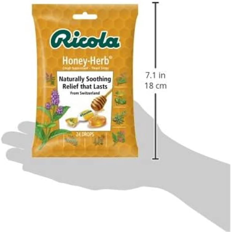 Miniatura 6 de Ricola Hierba Garganta Gotas Miel Hierba - 24 Gotas