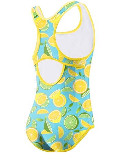 Image of G Gradual Girl's One Piece Swimsuits Racerback Kids Bathing Suit | for Girls 7-16Y, Fully lined for no see-through, Wider straps, UPF 50+, Modest coverage, Swimwear for Swim Team, Beach, Pool