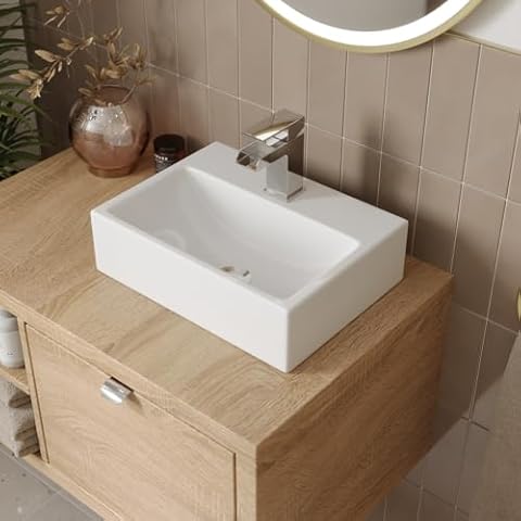 Affine Rectangular Ceramic Bathroom Sink Cover