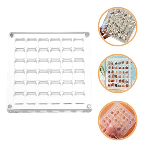 Vitrina acrílica transparente VILLCASE con 36 compartimentos para conchas 8