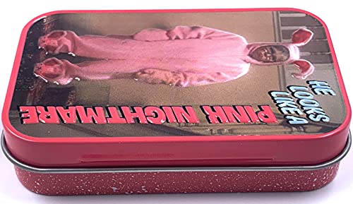 Boston America A Christmas Story Inhe Looks Like A Pink Nightmare In Wintergreen Mint Candy - One (1) Collectible Tin - Pink Bunny Shapped Candies #TOP4