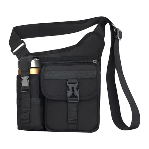 Bolsas laterales para hombre, bolsa de pecho al aire libre, mochila impermeable para el trabajo, escuela, gimnasio, ciclismo, senderismo, camping, deportes al aire libre, cumpleaños, adolescentes y
