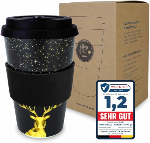 Morgenheld Tazza Da Caffè Da Asporto, Deer, Coffee To Go Mug Da Viaggio Porcellana 380Ml