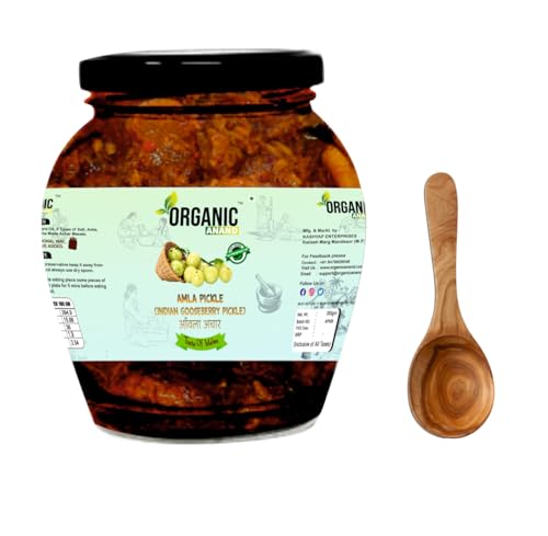 Image of Organic Anand Amla Pickle 350gm | Homemade Indian Gooseberry Pickle | Traditional Amla Ka Achaar | Natural, Homemade Pickle| No Artificial Preservatives | Ready to Eat