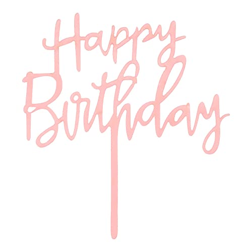 Opiniones y reviews de Pasteles chedraui de esta semana. 44 COSMIC NATION Decoración para Pastel de Cumpleaños, Cartel Elegante, Accesorios de Fiesta para Decoración (Rosa Pastel)