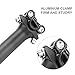 VBESTLIFE Seatpost, Carbon Fiber Shockproof Saddle Seat Post Seatpost Replacement Accessory for Road (27.2X350MM)