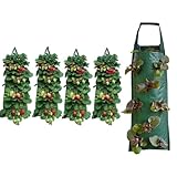 2024 Hanging Strawberry and Tomato Planter Bags - Upside-Down Patio Garden Grow Bags With Handle for Outdoor Flower Planting (5)