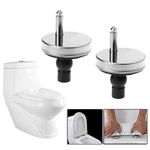 SEIWEI 5.5cm Quick Release Toilet Seat Fixings, 2 Pack Universal Toilet Seat Hinge Fittings for WC Toilet Blind Holes - Image 4