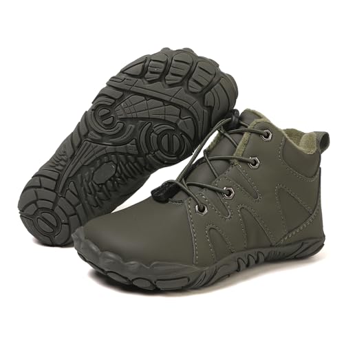 Winter Kids Barefoot Shoes, Waterproof Barefoot Winter Shoes for