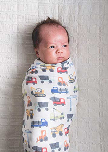 Image of Copper Pearl Swaddle Blankets for Newborns | Soft Stretchy Receiving Blankets for Boys and Girls | Large 46 x 46 Inch Baby Blankets | Lightweight and Breathable Swaddles | Diesel
