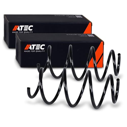 ATEC Germany 2x Fahrwerksfeder vorne Schraubenfeder links & rechts Kompatibel mit SEAT Mii (KF1, KE1), SKODA CITIGO (NF1), VW UP! (121, 122, BL1, BL2, BL3, 123)