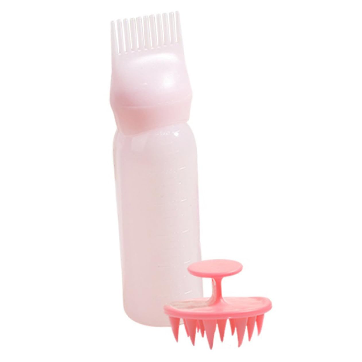 PartyKindom 2 Set Root Comb Hair Dye Applicator Bottles for Hair Coloring Styling Squeeze Comb Bottle Set