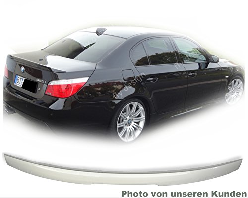 Fly Design 70027 Spoiler Trasero Compatible con la BMW E60 M5 5er, Aleta Trasera, Spoiler para el tuneado del Coche, en Forma de M, Material plástico ABS, no Lacado Cover