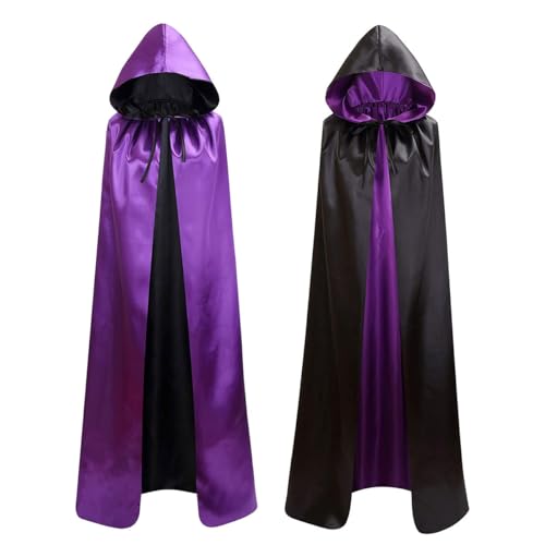 [monoii] 吸血鬼 コスプレ マント ハロウィン ドラキュラ 衣装 ヴァンパイア コスチューム a479(ブラックパープル)（Amazon）
