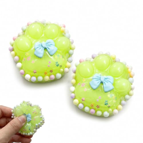 Image of 3PCS Taba Squishy Cat Paw, Taba Squishy for Relaxing Sensory Fidget Pinch Family for Kids Cat Paw Squeeze Cute Beautiful Cat Paw (pinkw)
