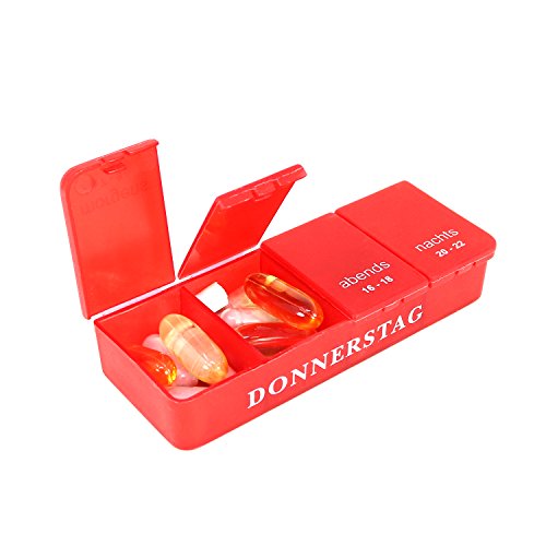 COM-FOUR® Drug Dose Dispenser 7 giorni dei farmaci...