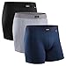 DANISH ENDURANCE Bóxers para Hombre Pack de 3 (Multicolor: Negro, Azul Marino, Gris, Medium)