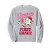 Soccer Girl Soccer Player Back To School Game On First Grade Sweatshirt