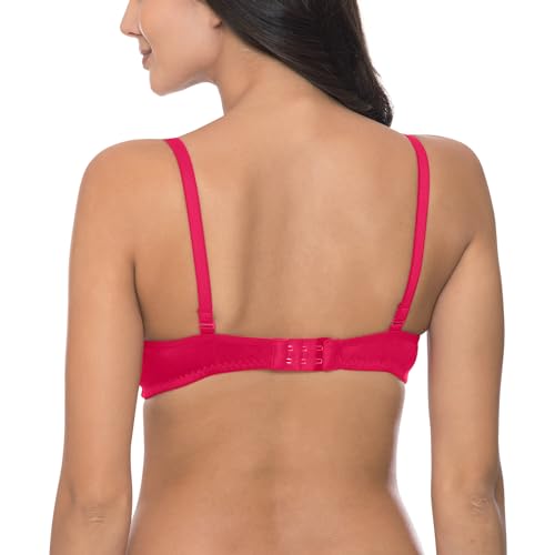 Image of Komli - Heavily Padded Push-Up Bra - Cotton Rich - Balconette - 3 /4th Coverage, Seamless, Wireless, Multiway Straps - T-Shirt Bra (Pack of 2)