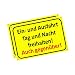 Einfahrt freihalten Schilder - Ausfahrt freihalten Schild - auch gegenüber - Parken verboten - Garage Tag und Nacht freihalten (30x20 cm) (2 Stk. Einfahrt freihalten Tag und Nacht)