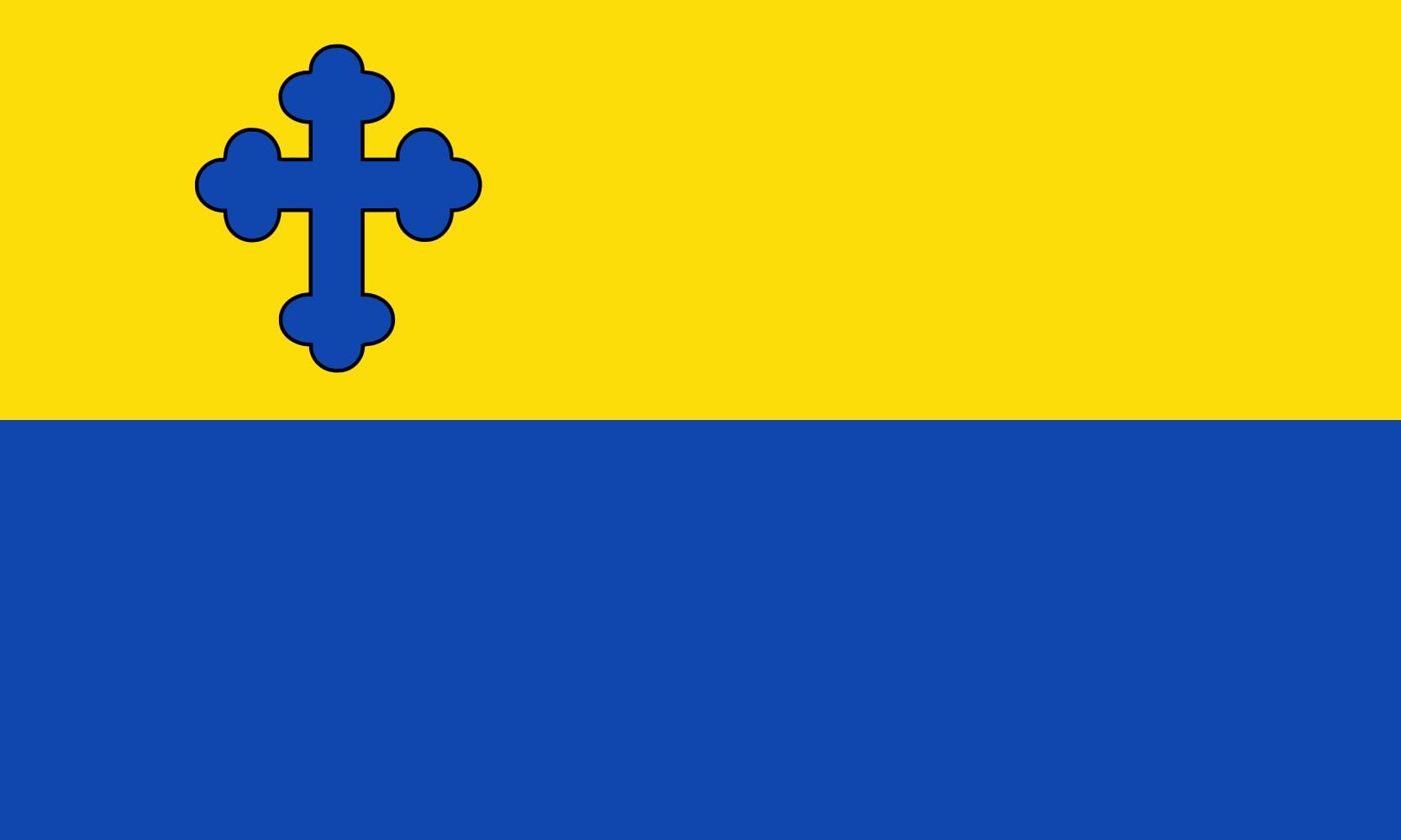 Drapeau de Dülmen grand format Stadtflagge avec oeillets pour extérieur