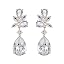 F:rose gold wedding earrings
