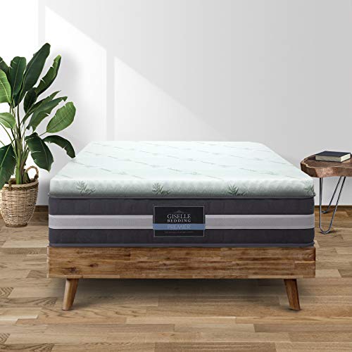 Giselle Bedding Cool Gel 7-Zone Memory Foam Mattress Topper w/Bamboo Cover 8cm - Single