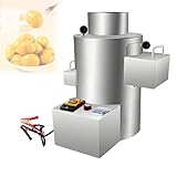 Feiphla Macchina per Sbucciare Le Castagne,50 kg/H,Macchina Apri-Gusci di Castagne Commerciale,Sgusciatrice Elettrica,per Mandorle E Nocciole 10blades-300WBattery