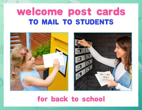WALENGIF Teacher Postcards for Students - 30Pcs Boho Back to School Postcards for Kids Students from Teacher Welcome to Our Super Class Postcard Preschool Kindergarten Postcard Gifts for Teachers Supplies - Image 3