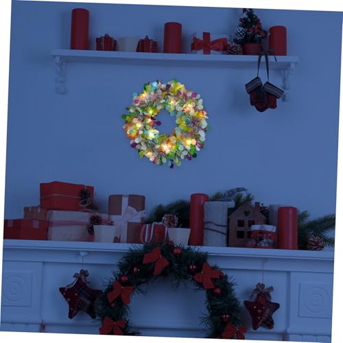 Guirnalda Navideña Multicolor CAXUSD Autónoma a Pilas para Puerta 6