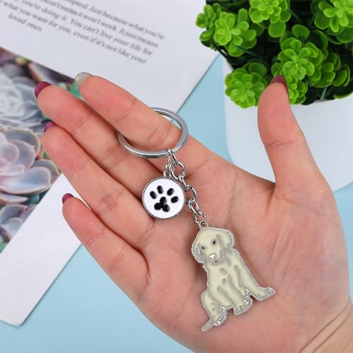 WEWAYSMILE Welpe Schlüsselanhänger, Hunde Schlüsselanhänger, Niedlicher Welpe-Schlüsselanhänger, Für Dekor Auto Schlüsselanhänger Tag Personalisierte Geschenk, Länge: 4.06 Zoll/10.3 cm