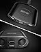BESTEK 150W 2-Socket Car Cigarette Lighter Splitter Power Adapter DC Outlet Car Charger Dual 2.4A USB with 26 Inches Cord for Cellphone GPS Dash Cam