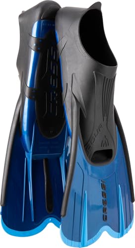 Produktfoto von CRESSI Agua Fins Blue_Short, 43/44 - Self-Adjusting Flossen für Tauchen, Apnoe, Schnorcheln und Schwimmen, Blau_Kurz,…