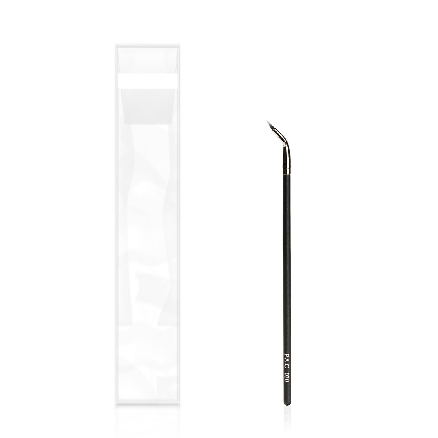 PAC Eyeliner Brush 030 | Synthetic Bristle Makeup Brush | For Cream, Liquid And Powder Formulation | Full Coverage Application | Black - 1 Brush 3