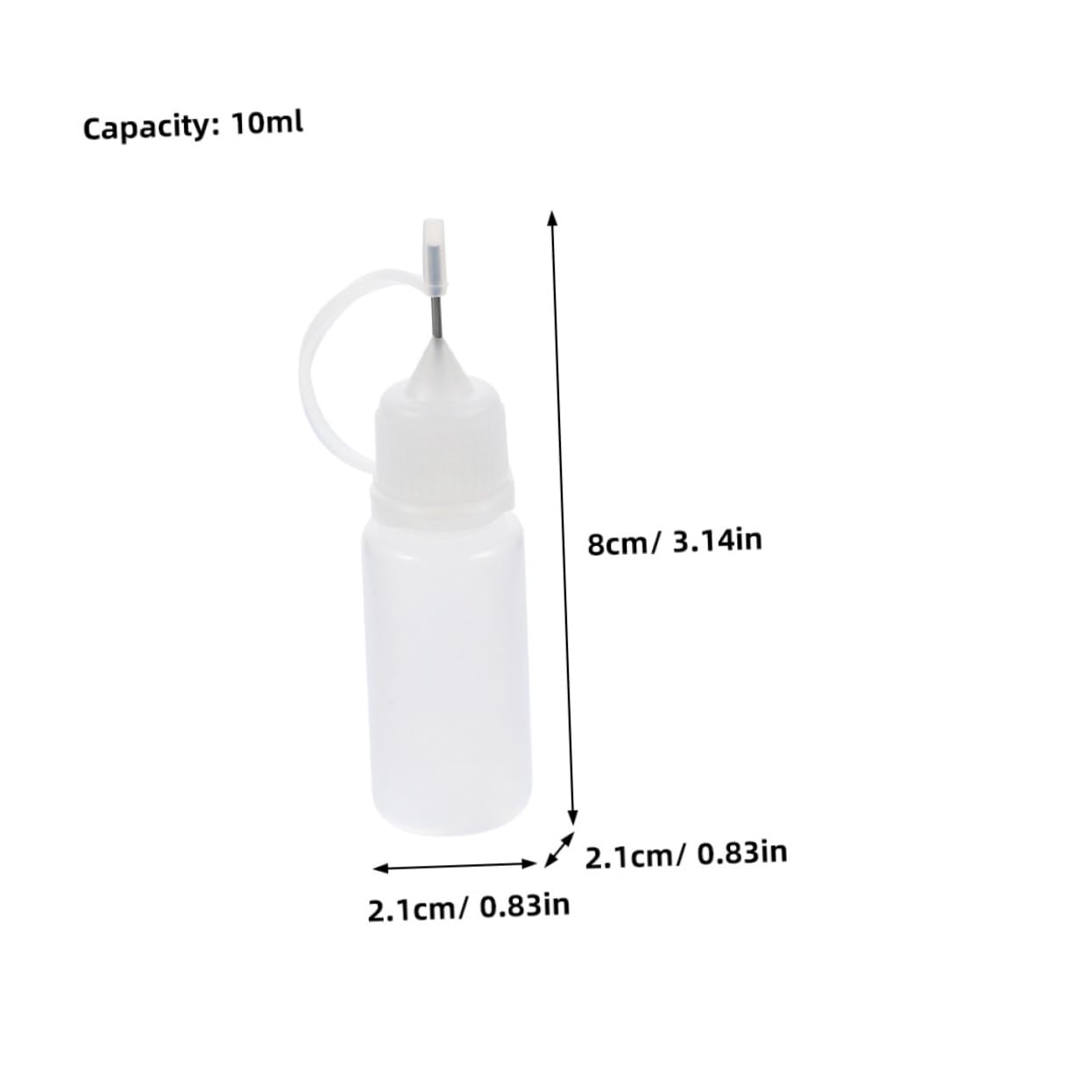 WOFASHPURET Glue Applicator Bottle Fine Tip 20pcs Small Squeeze Bottles for Glue Paint Oil Precise Dosage