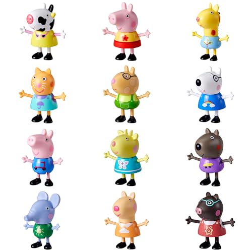 Greta Pig Toy Peppa's Friends Surprise, 1 of 12 Greta Pig Figures for Collectors Children's Toy, Multicolor, 7.5 cm - Image 2