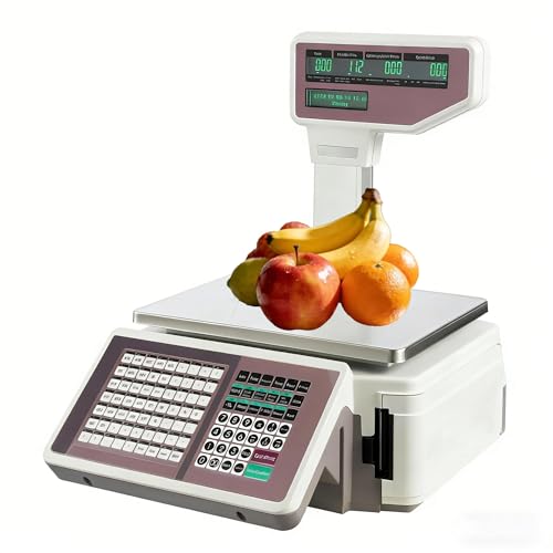 Báscula Comercial 66lbs con Impresora de Etiquetas