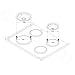 KITCHEN BASICS 101 Made in the USA Replacement Chrome Drip Pans for Whirlpool W10196405 W10278125 W10196406 - Includes an 8-Inch and 3 6-Inch Pans, 4 Pack