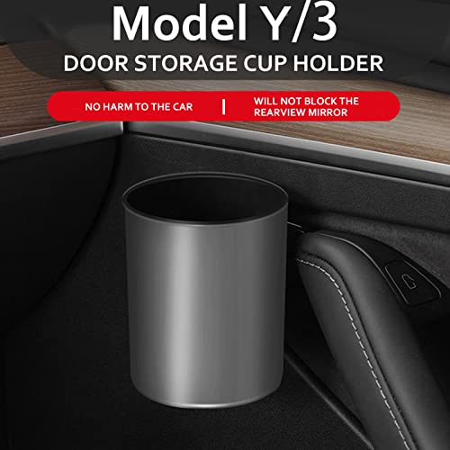Porte-gobelets antidérapants Tesla Model 3 Y étanches gris auto - 2