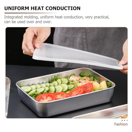 Bandeja de hornear de acero inoxidable reutilizable con gran conductividad térmica 6