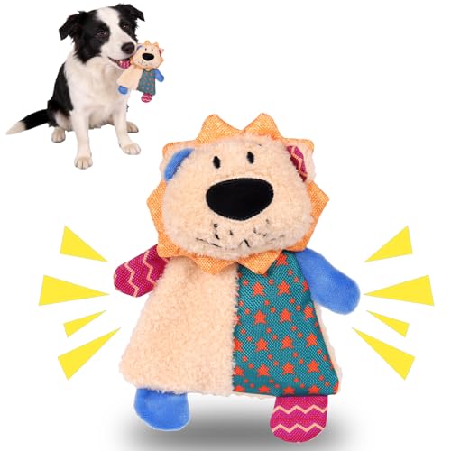 Juguete mordible de peluche para perros León colorido