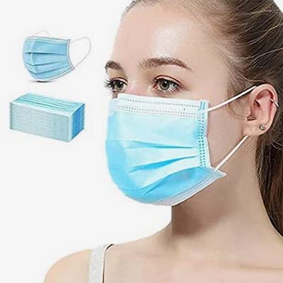 Dreamie ISO Certified mask with Extra soft Plastic coated Nose pin unisex mask soft fabric Ear loop Mask Water Resistant Surgical Mask (50) (B0C2J2BGPG) Amazon Price History, Amazon Price Tracker