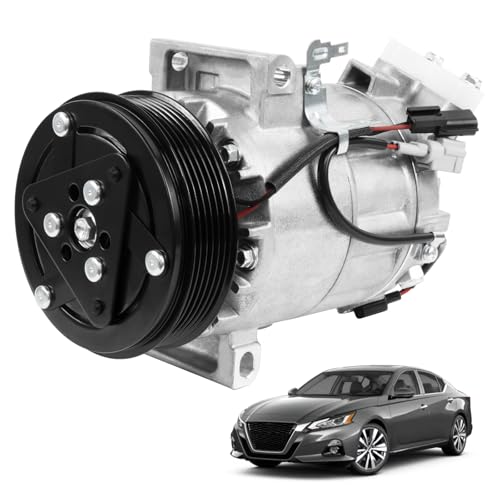 QKVCX Air Conditioner AC Compressor with Clutch Compatible with 2019-2024 Nissan Altima 2.5L and for Rogue 1.5L / 2.5L 2021 (with DCS-17EC Compressor) NOT fit 6SBH14C Style Compressor by QKVCX - Used condition - US$141.92