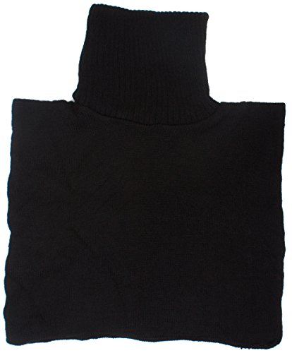 DRY77 Turtle Neck Dickey Inner Sweater, Black