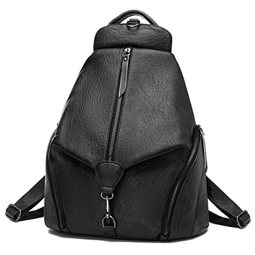 Mochila de Piel para Mujer Antirrobo  JOSEKO Bolso Pequeña Cuero Casual de Viaje Impermeable
