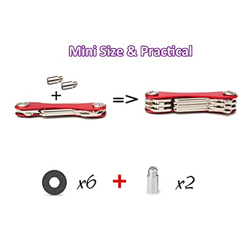 Chaveiro, Romacci Porta-chaves em grande escala roxa Gadget organizador de ferramentas acessórios pa