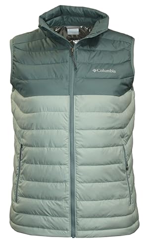Columbia Mens White Out Omni-Heat Puffer Vest (US, Alpha, X-Large, Regular, Regular, Niagara 350)