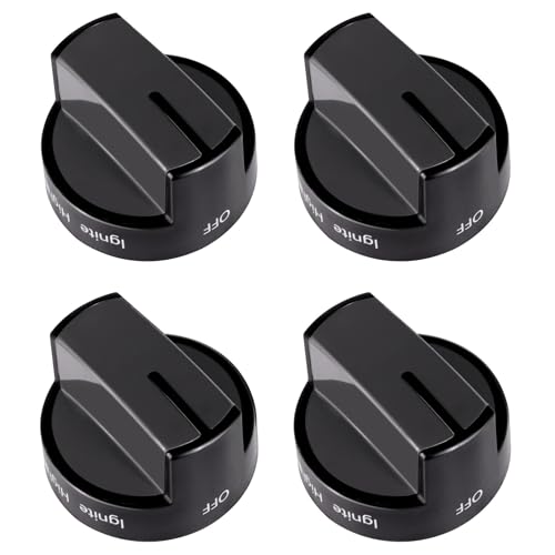 Semzohc 4 WPW10339442 Stove Knobs Fit for Whirl-Pool Gas Range WFG320M0BB0 WFG320M0BB1 WFG320M0BB2 WFG320M0BS0 WFG320M0BS2 WFG320M0BS3 WFG320M0BW0 WFG320M0BW1 WFG505M0BB0 WFG505M0BB1 WFG505M0BB2