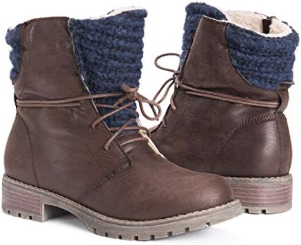 MUK LUKS Women's Tatum Boots Fashion, Brown, 8 | Image 7